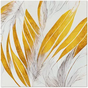 Servietten PAW AIRLAID 40x40 cm Angel Feathers [50 Stk]