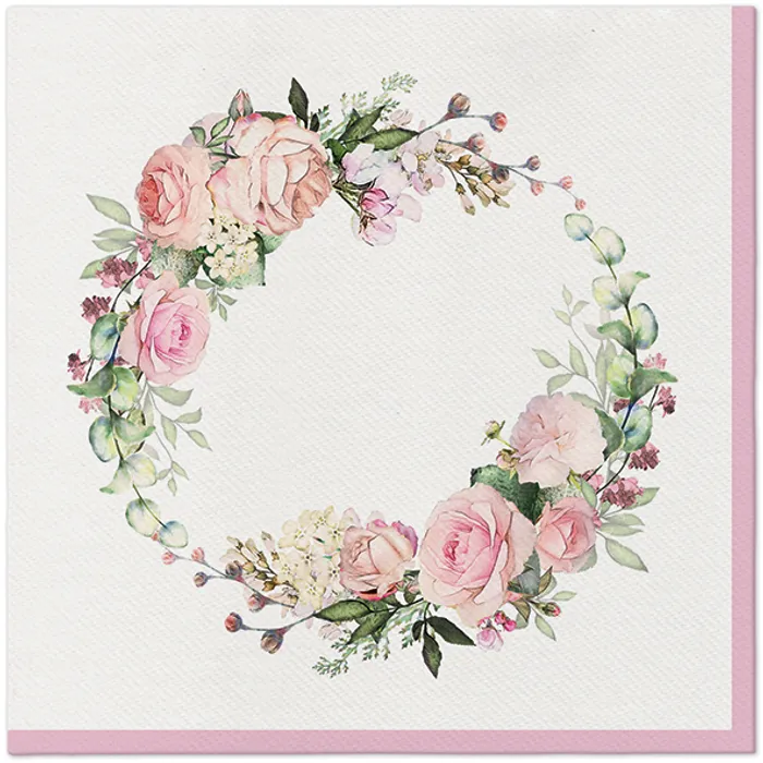 Hauptproduktbild Ubrousky PAW AIRLAID 40x40 cm DELICATE ROSES [50 ks]