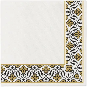 Servietten PAW AIRLAID 40x40 cm Blumenrahmen [50 Stück]
