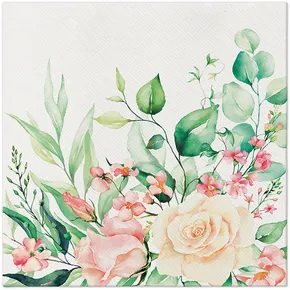 Servietten PAW AIRLAID 40x40 cm Florale Momente [50 Stück]