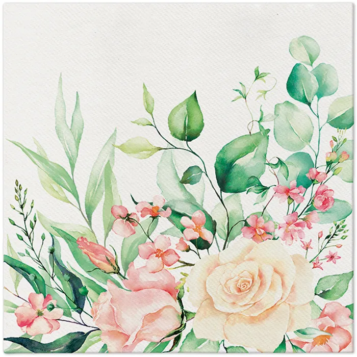 Hauptproduktbild Ubrousky PAW AIRLAID 40x40 cm Floral moments [50 ks]