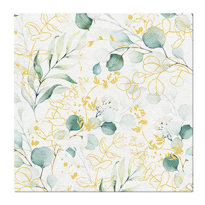 Hauptproduktbild Ubrousky PAW AIRLAID 40x40 cm Golden eucalyptus [50 ks]