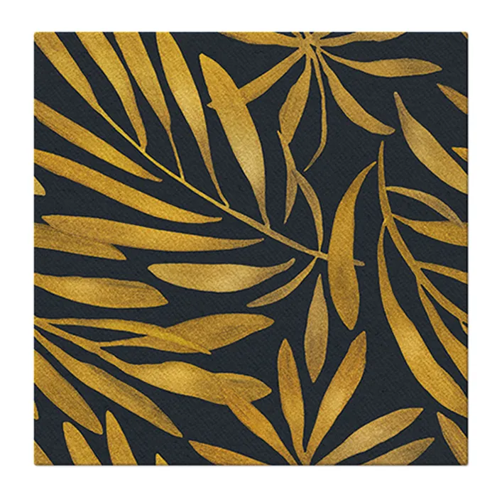 Hauptproduktbild Ubrousky PAW AIRLAID 40x40 cm Golden leaves [50 ks]