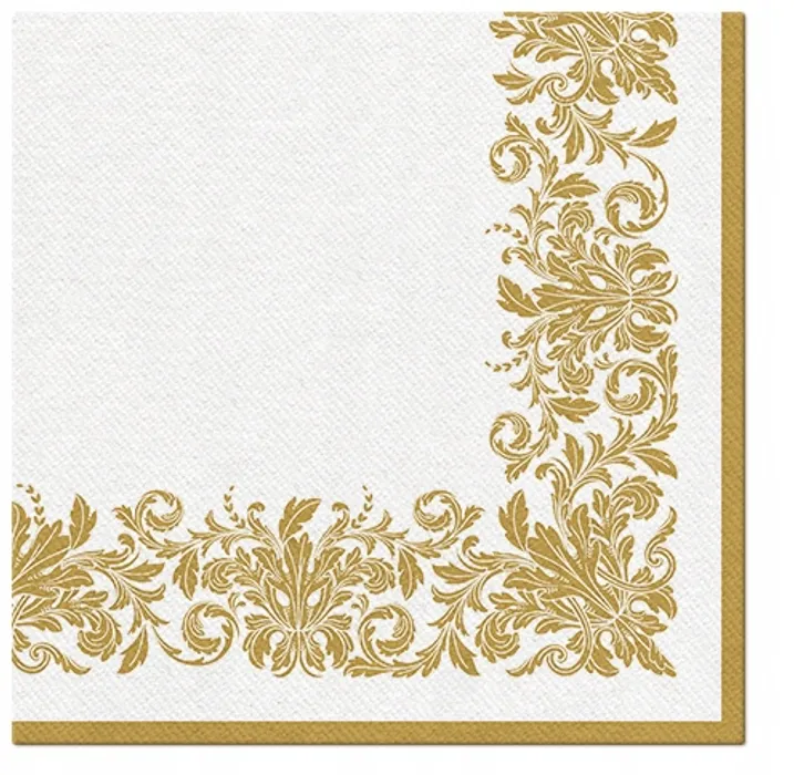 Hauptproduktbild Ubrousky PAW AIRLAID 40x40 cm - Golden Ornament [50 ks]