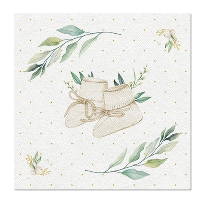 Hauptproduktbild Ubrousky PAW AIRLAID 40x40 cm Hello Baby [50 ks]