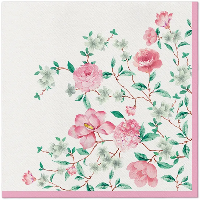 Hauptproduktbild Ubrousky PAW AIRLAID 40x40 cm Pink season [50 ks]