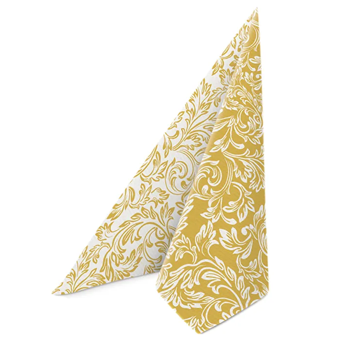Hauptproduktbild Ubrousky PAW AIRLAID 40x40 cm Reverse Baroque etude gold [50 ks]