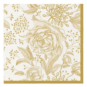 Servietten PAW AIRLAID 40x40 cm Rose Peonies [50 Stk]