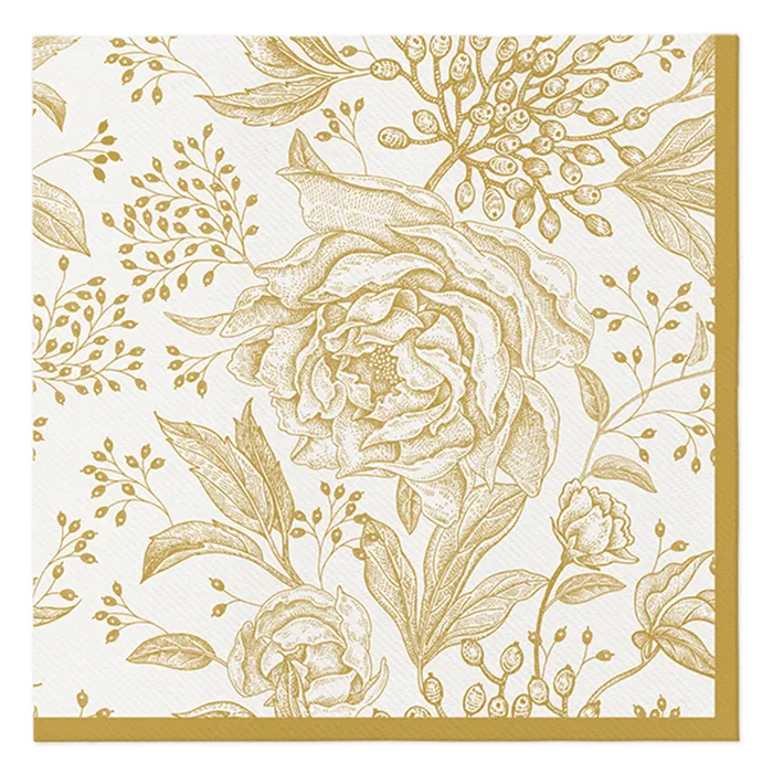 Hauptproduktbild Ubrousky PAW AIRLAID 40x40 cm Rose Peonies [50 ks]