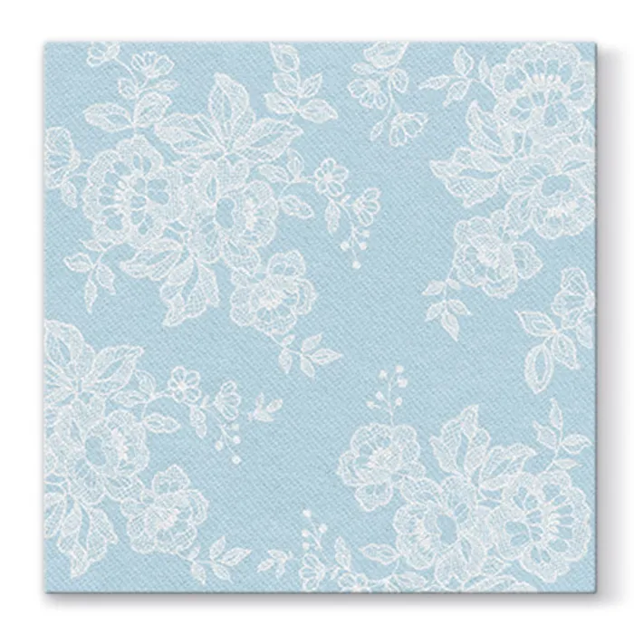 Hauptproduktbild Ubrousky  PAW AIRLAID L 40x40cm Soft Lace Light Blue