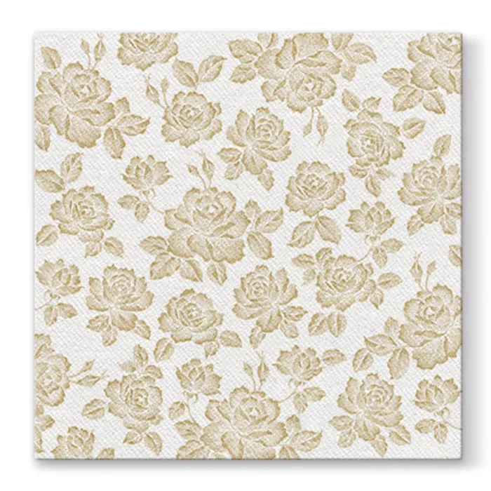 Hauptproduktbild Ubrousky PAW AIRLAID L 40x40cm Subtle Roses Gold [50 ks]
