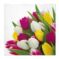 Servietten PAW L 33x33 cm Bunch of Tulips