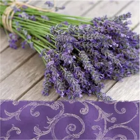 Servietten PAW L 33x33 cm 3-lagig Lavender in the Country [20 Stk]