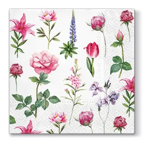 Servietten PAW L 33x33cm 3-lagig Boons of Garden [20 Stk]