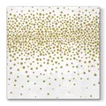 Servietten PAW L 33x33cm 3-lagig Confetti Gold [20 Stk]