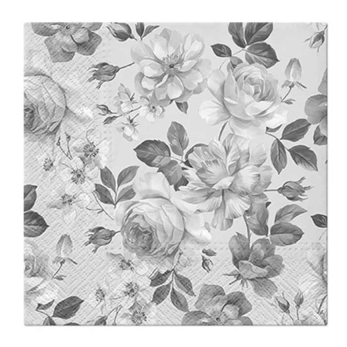 Hauptproduktbild Ubrousky PAW L 33x33cm 3 vrst. Roses Glory cream [20 ks]