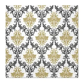 Servietten PAW L 33x33cm 3-lagig Royal Ornament Gold [20 Stk]