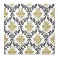 Servietten PAW L 33x33cm 3-lagig Royal Ornament Gold [20 Stk]
