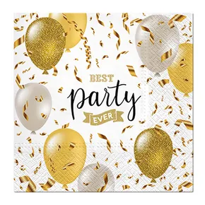Servietten PAW L 33x33cm Elegant Ballons [20 Stk]