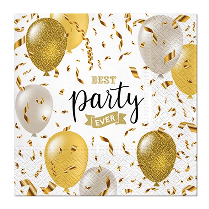 Hauptproduktbild Ubrousky PAW L 33x33cm Elegant Ballons [20 ks]