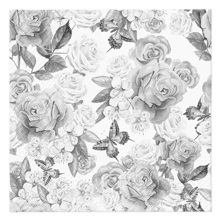 Hauptproduktbild Ubrousky PAW L 33x33cm Powder Garden [20 ks]