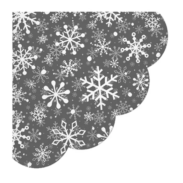 Hauptproduktbild Ubrousky PAW R 32 cm Christmas Snowflakes red