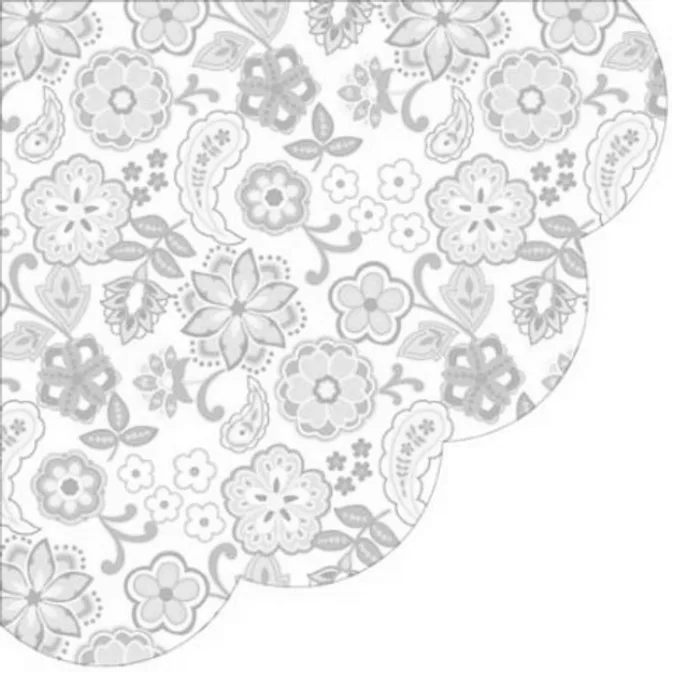 Hauptproduktbild Ubrousky PAW R 32 cm Floral Pattern Orange
