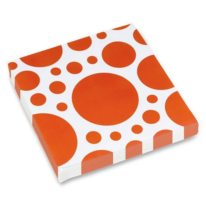 Hauptproduktbild Ubrousky Solid Color Dots oranžové 20 ks