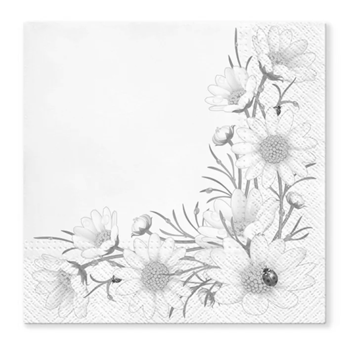 Hauptproduktbild Ubrousky TaT 33x33cm Margaret Bouquet Cream