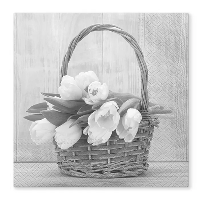 Hauptproduktbild Ubrousky TaT 33x33cm Tulips in the Basket