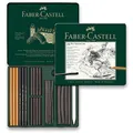 Faber-Castell Pitt Monochrome Charcoal Blechdose, 24-tlg
