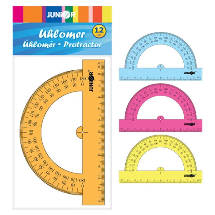 Hauptproduktbild Úhloměr 12 cm, transparentní/barevný