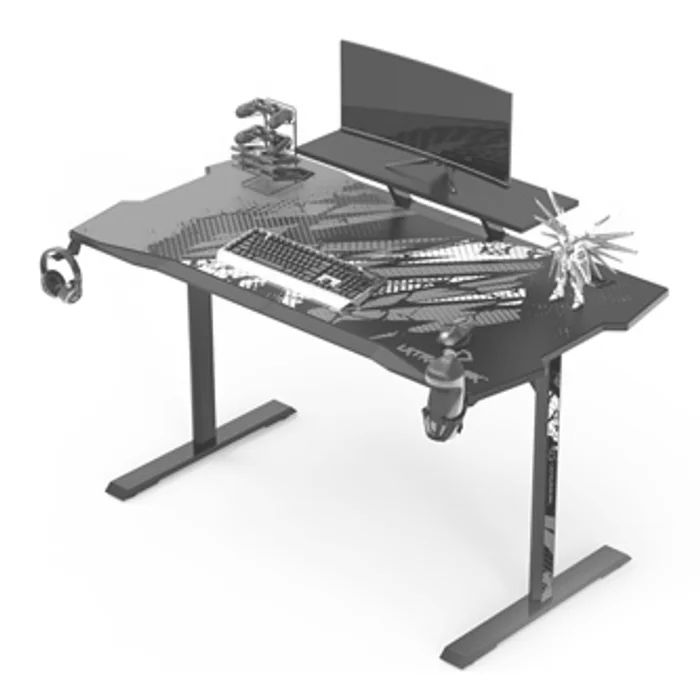 Hauptproduktbild ULTRADESK Herní stůl ATOMIC, 139x74cm, 76cm, s držákem na sluchátka, pití a herní vybaven