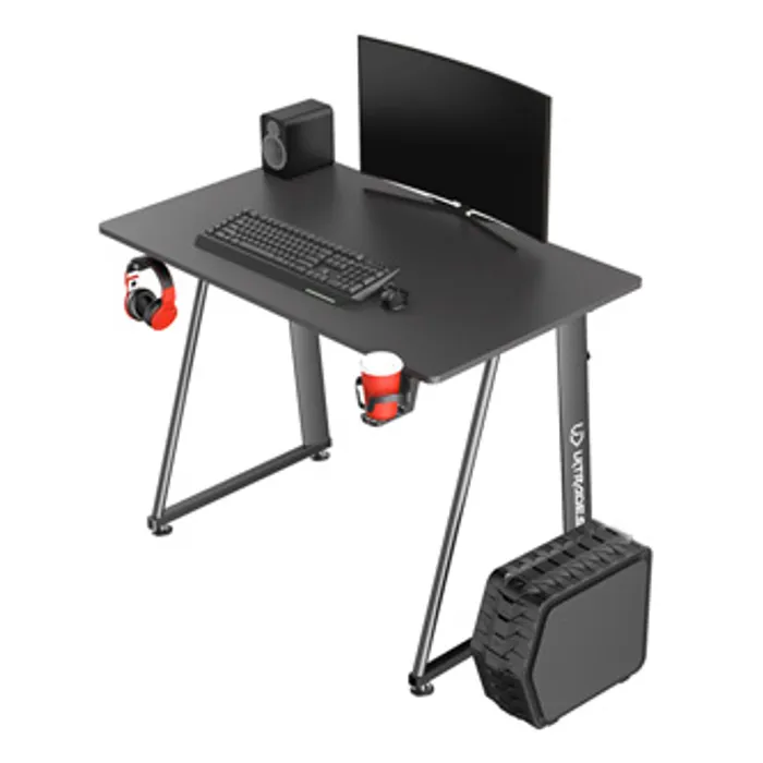 Hauptproduktbild ULTRADESK Herní stůl ENTER V2, 100x60 cm, 75cm, s držákem na sluchátka a pití, kompaktní