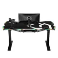 ULTRADESK Spieltisch FORCE - weiß, 166x70 cm, 76.5 cm, mit XXL-Mauspad