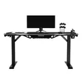 ULTRADESK Spieltisch FORCE - weiß, 166x70 cm, 76.5 cm, mit XXL-Mauspad