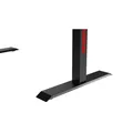 ULTRADESK Spieltisch FORCE - rot, 166x70 cm, 76.5 cm, mit XXL-Mauspad