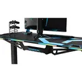 ULTRADESK Spieltisch FORCE - blau, 166x70 cm, 76.5 cm, mit XXL-Mauspad
