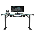ULTRADESK Spieltisch FORCE - blau, 166x70 cm, 76.5 cm, mit XXL-Mauspad