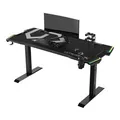 ULTRADESK Spieltisch FORCE - grau, 166x70 cm, 76.5 cm, mit XXL-Mauspad