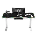 ULTRADESK Spieltisch FORCE SNOW - weiß, 166x70 cm, 76.5 cm, mit XXL-Mauspad