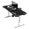 ULTRADESK Spieltisch FORCE SNOW - weiß, 166x70 cm, 76.5 cm, mit XXL-Mauspad
