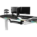 ULTRADESK Spieltisch FORCE SNOW - weiß, 166x70 cm, 76.5 cm, mit XXL-Mauspad