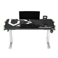 ULTRADESK Spieltisch FORCE SNOW - weiß, 166x70 cm, 76.5 cm, mit XXL-Mauspad