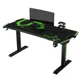 ULTRADESK Spieltisch FORCE - grün, 166x70 cm, 76.5 cm, mit XXL-Mauspad