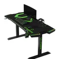 ULTRADESK Spieltisch FORCE - grün, 166x70 cm, 76.5 cm, mit XXL-Mauspad