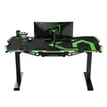 ULTRADESK Spieltisch FORCE - grün, 166x70 cm, 76.5 cm, mit XXL-Mauspad