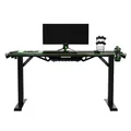 ULTRADESK Spieltisch FORCE - grün, 166x70 cm, 76.5 cm, mit XXL-Mauspad
