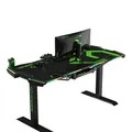 Weiteres Produktbild ULTRADESK Spieltisch FORCE - grün, 166x70 cm, 76.5 cm, mit XXL-Mauspad