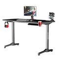 ULTRADESK Spieltisch FRAG - BLACK, 140x66 cm, 76 cm, mit XXL-Mauspad, mit Ultradesk BEAM
